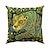 cheap Animal Style-Tigger Pattern Green 1PC Throw Pillow Covers Multiple Size Coastal Outdoor Decorative Pillows Soft Velvet Cushion Cases for Couch Sofa Bed Home Decor
