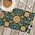 cheap Placemats &amp; Coasters &amp; Trivets-1PC Ethnic Pattern Placemat Table Mat 12x18 Inch Table Mats for Party Kitchen Dining Decoration