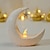 abordables Lampes décoratives, gadgets-Bougie led étoile lune, décoration de festival eid al-fitr mubarak, veilleuse de vacances musulmanes, lanterne de décoration de maison