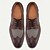cheap Men&#039;s Oxfords-Men&#039;s Oxfords Derby Shoes Brogue Wingtip Shoes British Gentleman Party &amp; Evening Leather Italian Full-Grain Cowhide Comfortable Wear Resistance Lace-up Wine Red
