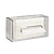 levne Koupelnové pomůcky-průhledná závěsná krabička na kapesníčky světlý luxusní ledovcový vzor nástěnná do kuchyně, koupelny, WC, ideální pro uložení ručníků