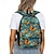 olcso Grafikus nyomtatott táskák-Női hátizsák Iskolatáska 3D hátizsák Iskola Szabadtéri Napi Virágminta Poliészter Nagy kapacitás Könnyű Tartós Cipzár Nyomtatás Rubin Medence Lóhere