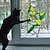 billiga 3D-väggdekorationer-kattkika glasfönsterdekal, självhäftande förtjockad vattentät och fuktsäker fönsterfilm för glas, keramiska plattor heminredning