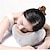 abordables Appareils de massage corporels-Masseur de cou électrique Oreiller de massage en forme de U Masseur cervical et du cou avec oreiller de massage en éponge à mémoire de forme durable avec chaleur, pétrissage des tissus profonds pour