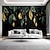 cheap Nursery Wallpaper-Cool Wallpapers Green Gold Plant Wallpaper Wall Mural Roll Sticker Peel and Stick Removable PVC/Vinyl Material Self Adhesive/Adhesive Required Wall Decor for Living Room Kitchen Bathroom