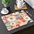cheap Placemats &amp; Coasters &amp; Trivets-1PC Rural American Floral Placemat Table Mat 12x18 Inch Table Mats for Party Kitchen Dining Decoration