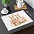 olcso Placemats és alátétek és trivák-1db nyúl mintás alátét asztali szőnyeg 12x18 hüvelykes asztali szőnyeg a parti konyha étkező dekorációjához