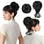 economico Chignon-chignon disordinato 2 stili classici chignon elastico e scompigliato elastici per chignon finti ciambella estensioni coda di cavallo accessori per chignon disordinato per donna - biondo platino