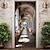 Недорогие Дверные чехлы-садовая арка цветочные дверные покрытия фреска декор дверной гобелен дверной занавес украшение фон дверной баннер съемный для входной двери в помещении и на открытом воздухе украшение для дома,