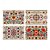 billige Placemats &amp; Coasters &amp; Trivets-1 stk etnisk mønster dekkematte bordmatte 12x18 tommers bordmatter for festkjøkken spisedekorasjon
