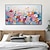 billiga Blom- och växtmålningar-handmålad färgglad blommig oljemålning på duk stor handgjord väggkonst abstrakt 3d blommamålning väggdekor landskapsmålning minimalistisk målning för vardagsrumsinredning
