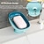 billige Baderomsgadgeter-såpeholder selvdrenerende for vask såpeholder sugekopp bar såpeholder for kjøkken badekar