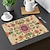 billige Placemats &amp; Coasters &amp; Trivets-1 stk etnisk mønster dekkematte bordmatte 12x18 tommers bordmatter for festkjøkken spisedekorasjon