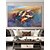 お買い得  動物画-カラフルな鯉魚油絵キャンバス手描きオリジナル海洋海景絵画抽象自然風景リビングルームの装飾壁アート