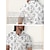 cheap Designer Collection-Men&#039;s Golf Polo Shirt White Short Sleeve Sun Protection Top Cartoon Golf Attire Clothes Outfits Wear Apparel