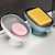 cheap Bathroom Gadgets-Soap Holder Self Draining for Sink Soap Holder Suction Cup Bar Soap Holder for Kitchen Bathtub