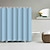 olcso Zuhanyfüggönyök-egyszínű zuhanyfüggöny akasztókkal fürdőszoba pajtaajtóhoz fürdőszoba dekor szett poliészter vízálló 12 csomagos műanyag kampók macaron szín
