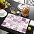 voordelige Placemats &amp; Coasters &amp; Trivets-1 st landelijke amerikaanse bloemen placemat placemat 12x18 inch placemats voor feestkeuken eetdecoratie