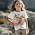 Χαμηλού Κόστους Μπλούζες-κοριτσίστικα μπλουζάκια 3d fox με κοντό μανίκι 3d print καλοκαιρινή ενεργή μόδα χαριτωμένα πολυεστερικά παιδιά 3-12 ετών με λαιμόκοψη σε εξωτερικούς χώρους casual καθημερινή κανονική εφαρμογή