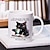 ieftine Cupe &amp; Căni-1 cană de cafea cu pisică și carte cești de cafea din ceramică Am împlinit vârsta cești cu apă vară iarnă băuturi cadouri pentru ziua de naștere cadouri de vacanță cadouri de Ziua Recunoștinței