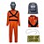 voordelige Gamingkostuums-dodelijk bedrijfskostuum videogamekostuums oranje jumpsuit met masker carnavalsfeest halloween