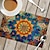 cheap Placemats &amp; Coasters &amp; Trivets-1PC Ethnic Pattern Placemat Table Mat 12x18 Inch Table Mats for Party Kitchen Dining Decoration