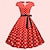 Χαμηλού Κόστους Ιστορικές &amp; Vintage Στολές-50s πουά φόρεμα κούνιας ρετρό vintage 1950 φόρεμα διακοπών φόρεμα flare γυναικεία κοστούμι cosplay casual καθημερινό φόρεμα μεταμφιέσεων