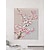 baratos Pinturas Florais/Botânicas-pintura a óleo floral rosa pintada à mão grande textura de flor de cerejeira branca arte de parede textura de faca 3d pintura a óleo artesanal decoração de primavera decoração de casa moldura esticada