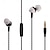 baratos Auscultadores intra-auriculares com fio-t-300 Fones de ouvido com fio de 3,5 mm estéreo baixo esportivo fones de ouvido com fio viva-voz com microfone