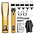 cheap Shaving &amp; Hair Removal-Professional Hair Clippers For Men Cordless Zero Gap T-Blade Trimmer Set Hair Cutting Machine Tool Father&#039;s Day Gift Birthday Gift  gift set