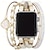 זול להקות Apple Watch-חבל קלוע בעבודת יד מותאם ל רצועת השעון של Apple Watch 38mm 40מ&quot;מ 41mm 42mm 44 מ&quot;מ 45 מ&quot;מ קלוע עור בד רצועת שעון חלופית ל iwatch Series 9 8 7 6 5 4 3 2 1 SE