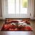 billiga Dörrmattor-röd tyg katt dörrmatta golvmattor tvättbara mattor köksmatta halkfri oljesäker matta inomhus utomhusmatta sovrumsinredning badrumsmatta entrématta