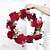 billiga Konstgjorda blommor och vaser-röda kransar konstgjord krans dekorativ konstgjord rosa pion blomma ytterdörr kransar blomkrans för hemmakontor väggdekoration bröllop festival dekor passande