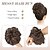 cheap Chignons-Messy Bun Hair Piece Brown and Light Auburn Mixed Wavy Curly Large Hair Bun Scrunchies Extensions Synthetic Tousled Updo Hairpieces for Women Girls