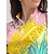 billige Designer kollektion-Dame POLO Trøje Lys pink Uden ærmer Toppe Blomstret Dame golf påklædning Tøj Outfits Bær tøj