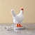 cheap Decorative Lights-1PCS Easter white hen imitation chicken ornaments put resin crafts table night light
