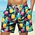 billige Surf shorts-ananas tropisk herreresort 3d printede boardshorts badeshorts badebukser lommesnøre med meshforing komfort åndbar kort aloha hawaiiansk stil feriestrand s til 3xl