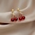 billiga Örhängen-Dropp Örhängen Klassisk Kärlek örhängen Smycken Rubinrött Till Bröllop Fest Dagligen