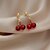 cheap Earrings-Drop Earrings Classic Love Earrings Jewelry Red For Wedding Party Daily