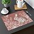olcso Placemats és alátétek és trivák-1db geometrikus alátét asztali szőnyeg 12x18 hüvelykes asztali szőnyeg partikonyha étkező dekorációjához