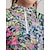 billige Designer kollektion-Dame POLO Trøje Lys pink Uden ærmer Toppe Blomstret Dame golf påklædning Tøj Outfits Bær tøj