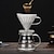 abordables Aparato de café-Vierta sobre la jarra de vidrio de la cafetera con tapa, cafetera de goteo, cafetera de vidrio reutilizable, excelente reemplazo para máquinas de café