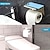 tanie Uchwyty na papier toaletowy-uchwyt na papier toaletowy półka łazienkowa ze stali nierdzewnej z miejscem na telefon komórkowy srebrzysty 1 szt
