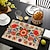 cheap Placemats &amp; Coasters &amp; Trivets-1PC Ethnic Pattern Placemat Table Mat 12x18 Inch Table Mats for Party Kitchen Dining Decoration