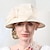 baratos Chapéu de Festa-Chapéus de fibra balde chapéu de palha chapéu de sol casamento chá festa elegante casamento com bowknot headpiece