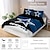 baratos Conjuntos de capa de edredão-Conjunto de cama com estampa de águia 3d, capa de edredom com 1 capa de edredom estampada, 2 fronhas para casal/queen/king