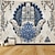abordables Tapices de vacaciones-Vintage hamsa mano colgante tapiz eid ramadán arte de la pared gran tapiz mural decoración fotografía telón de fondo manta cortina hogar dormitorio sala de estar decoración
