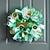 cheap Wall Accents-1pc Irish Day Wreath Patrick&#039;s Decoration Wreath St Patrick&#039;s Day Bow Wreath Green Shamrock Wreath Hanging Sign Wreath Pendant Party Wreath Lattice Door Bow Tie Ribbon