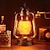 olcso Dekoratív fények-led retro petróleumlámpa lángja pislákoló lólámpás bádoglemez c típusú gyorstöltés