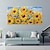 halpa Kukka-/kasvitaulut-3D käsinmaalattu auringonkukkakangas tekstuuri taidemaalaus käsintehty abstrakti veitsi auringonkukka kotimaalaus käsintehty maisema kasviöljymaalaus olohuoneen makuuhuoneen sisustukseen